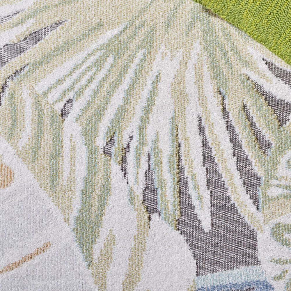 Safavieh Sarasota 2&#39;3&quot; x 9&#39; Light Green and Navy Indoor/Outdoor Runner, , large