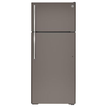 GE Appliances 17.5 Cu. Ft. Top Freezer Refrigerator with Reversible Door in Slate, , large