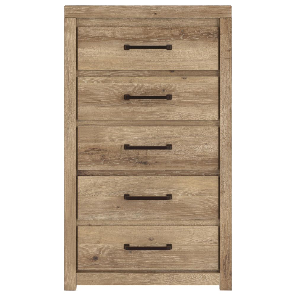 Ashley Brozmont 5-Drawer Chest in Natural Brown, , large