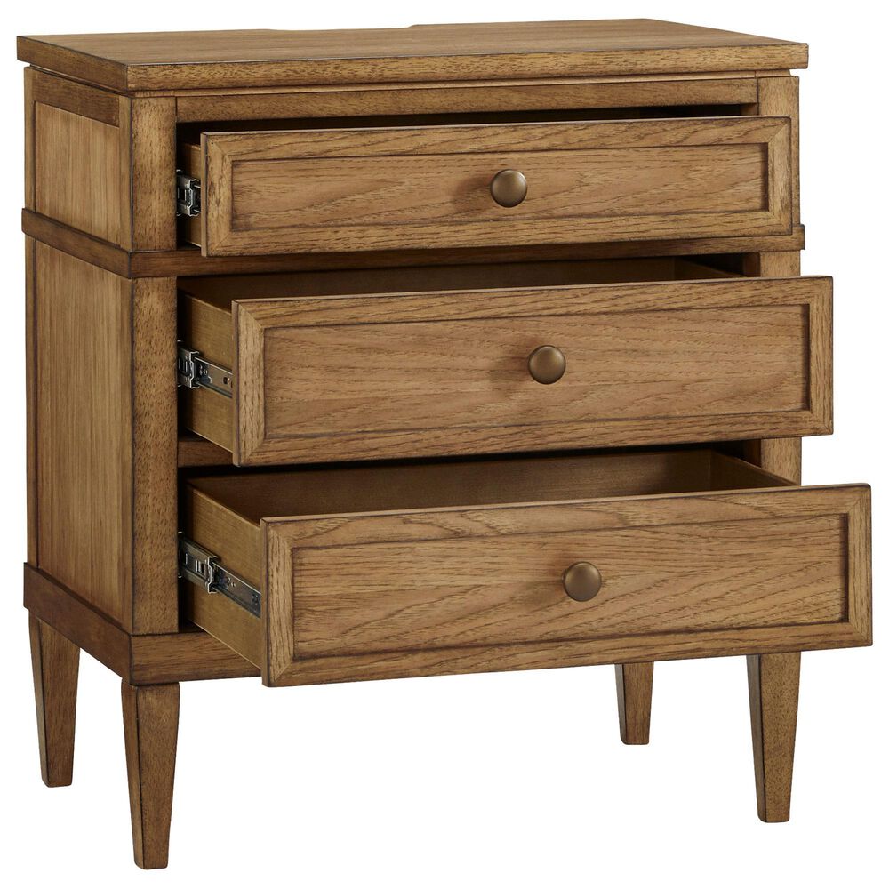 Ashley Sharlance 4-Piece King Panel Bedroom Set in Light Brown, , large