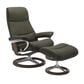 Stressless View Large Chair and Ottoman in Paloma Dark Oliver, , large