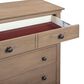 Riva Ridge Oxford 5-Drawer Chest with Valet Rods in Tan, , large