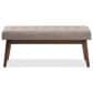 Baxton Studio Elia Bench in Light Grey, , large