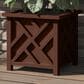 Timberlake 15.5" Lattice Design Planter Box in Brown, , large