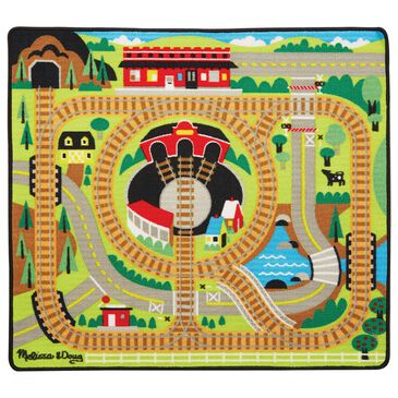 Melissa & Doug Round The Rails Train Rug, , large
