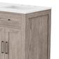 Lexora Home Abbey 60" Double Bathroom Vanity in Grey Oak with 2 cm White Cultured Marble Top and Rectangular Sinks, , large