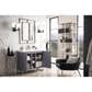 James Martin Vanities Alicante 39.5" Single Bathroom Vanity in Grey Smoke and Brushed Nickel with 5 cm White Glossy Resin Top and Rectangular Sink, , large