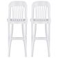 Linon Home Decor Maylen Bar Stool in Lustrous White (Set of 2), , large