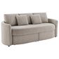 Lifestyle Solutions Beckett Stationary Storage Sofa in Taupe, , large