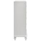 New Heritage Design Stardust 5-Piece Queen Bedroom Set in White and Silver, , large