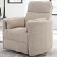 Simeon Collection Radius Manual Swivel Glider Recliner in Burlap, , large