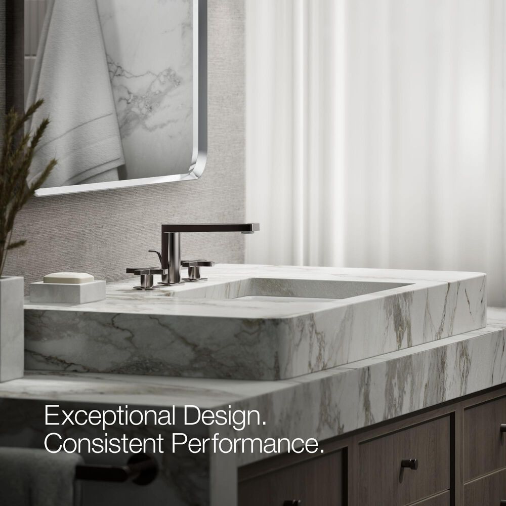 Kohler Composed Widespread Bathroom Sink Faucet with Cross handles in Vibrant Titanium, , large