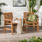Walker Edison Vincent Patio Chair in Brown (Set of 2), , large
