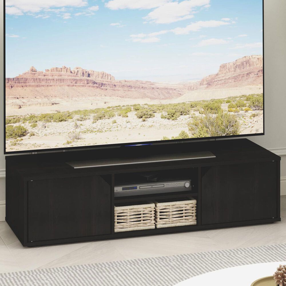 HOMLUX 47.2" TV Stand with 2-Door in Espresso, , large