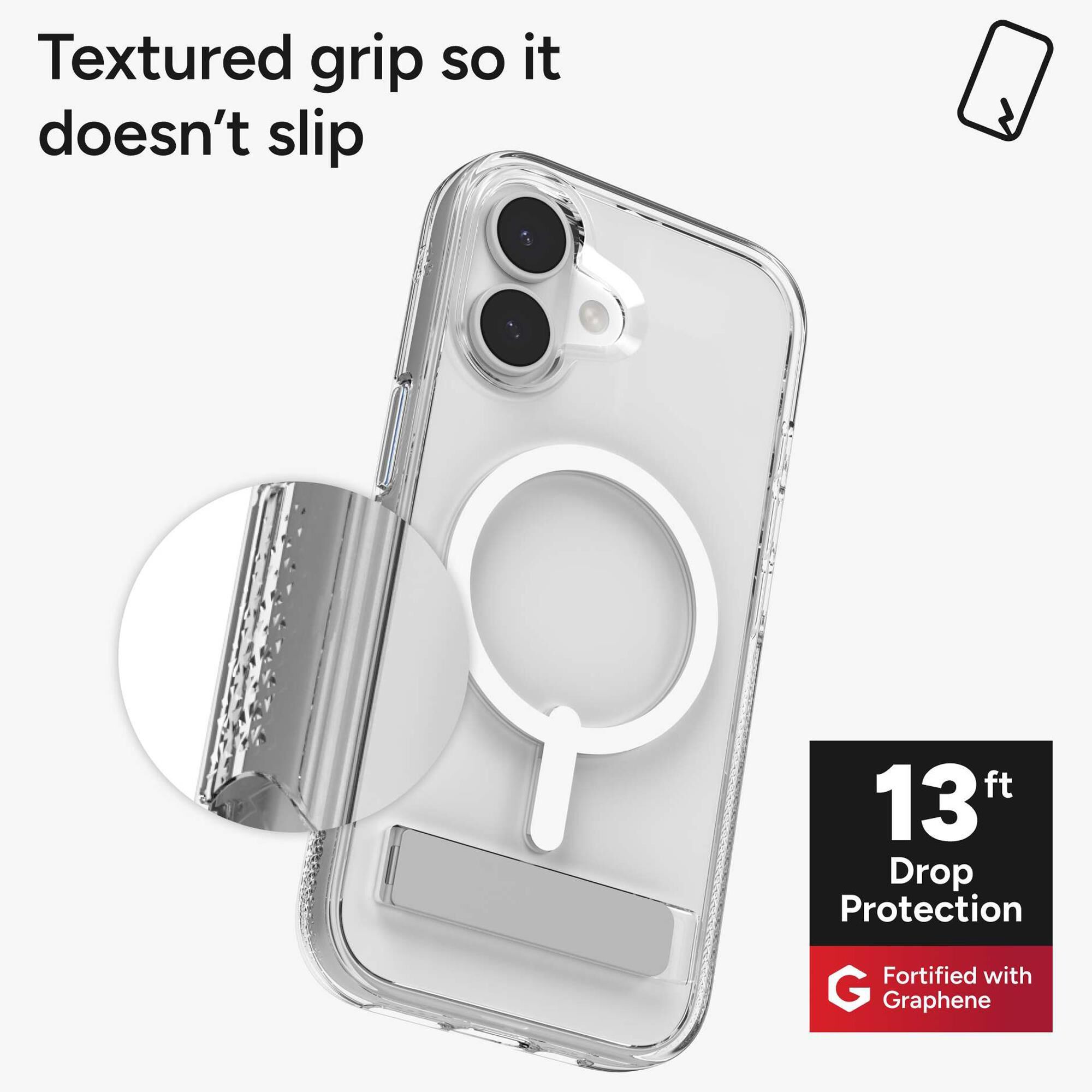 Zagg Crystal Palace Snap Case with Kickstand for Apple iPhone 17