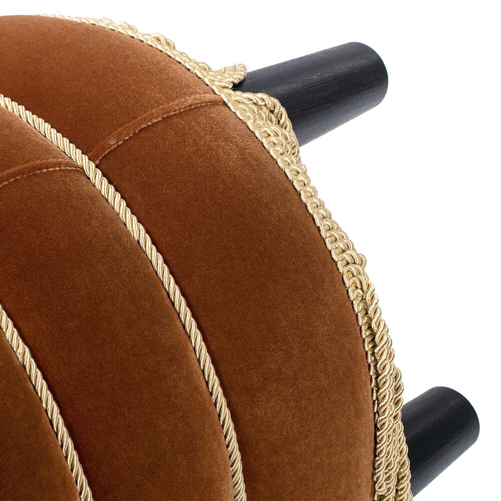 Jennifer Taylor Home Edward Pouf in Burnt Orange, , large