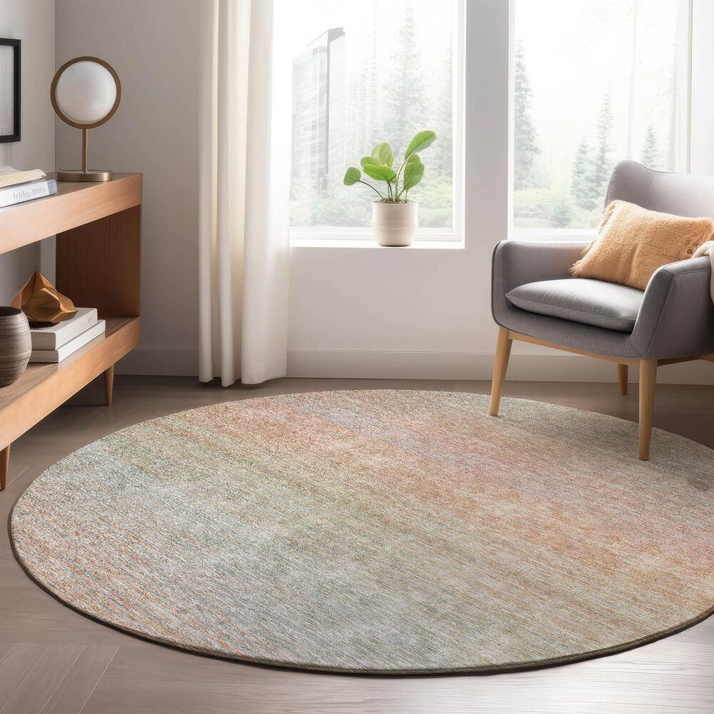 Dalyn Rug Company Trevi TV11 8&#39; Round Coral Area Rug, , large