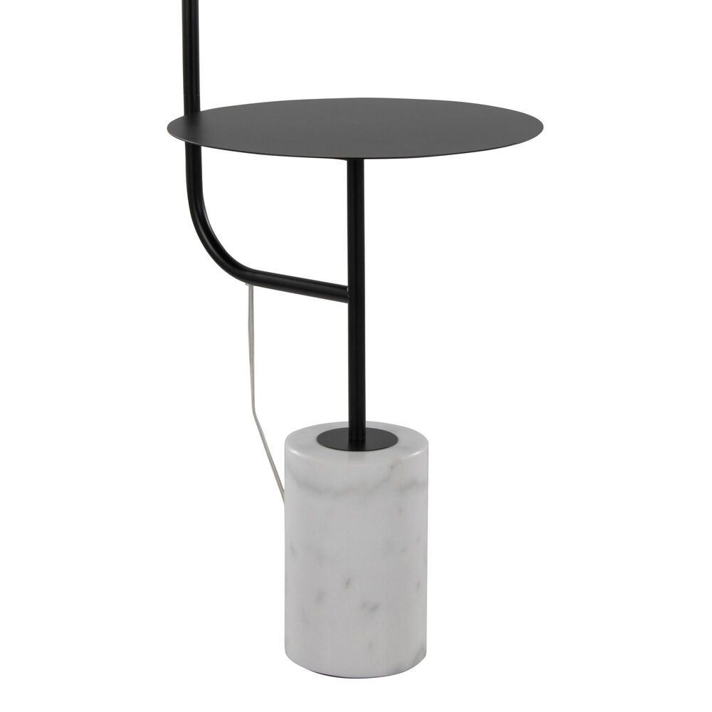 LumiSource Symbol Floor Lamp in Black and White, , large