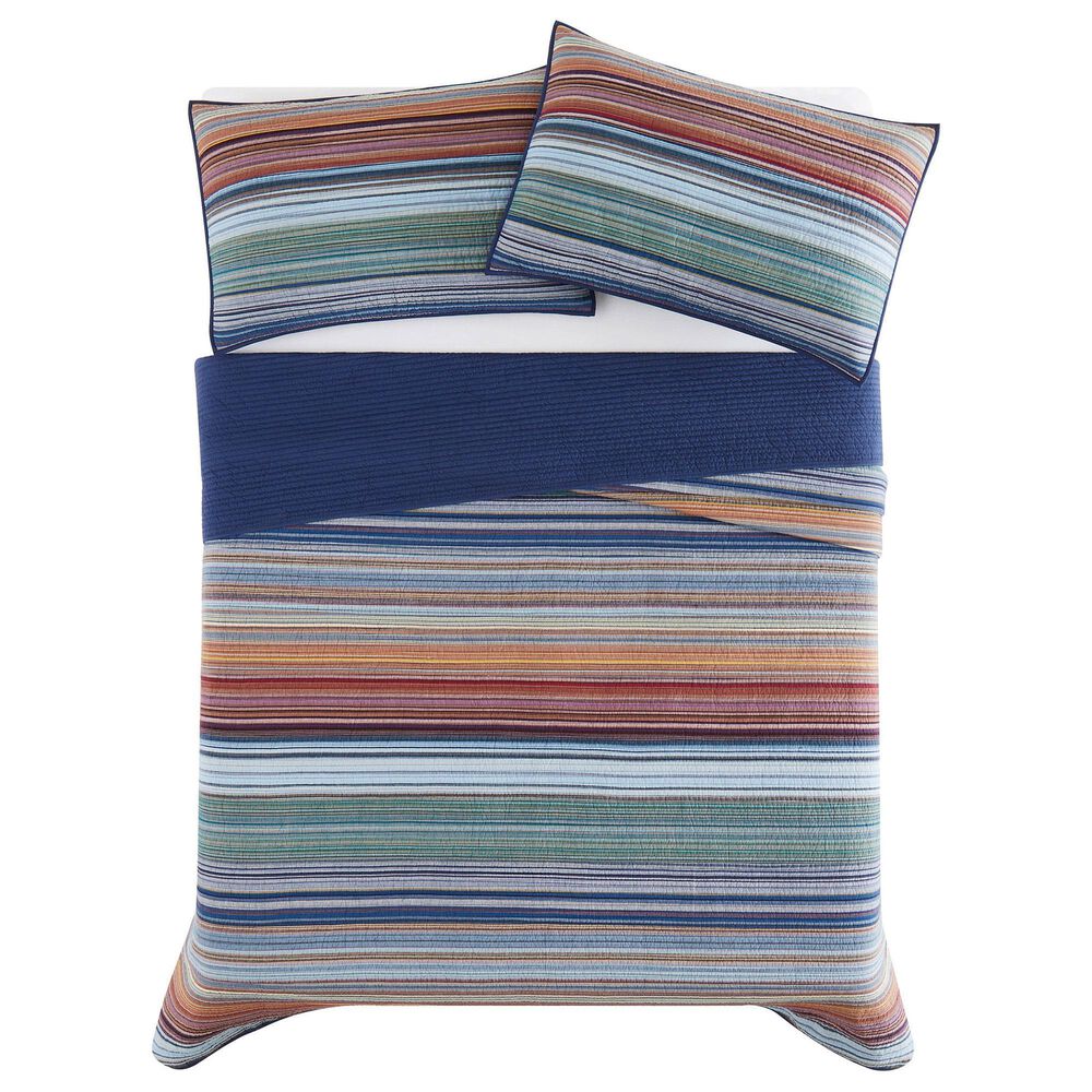 Pem America Met Stripe 3-Piece Full/Queen Quilt Set, , large