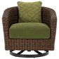 Ashley Horizon Hall Swivel Lounge Chair in Green, , large