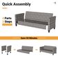 HOMLUX 5-Piece Outdoor Patio Furniture Set in Orange, , large
