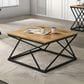 Furniture of America Wheaton 3-Piece Table Set in Natural and Black, , large