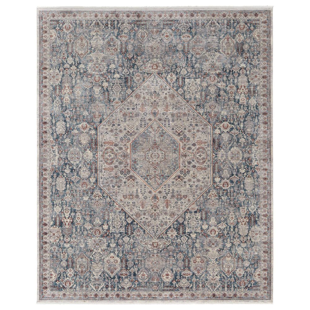 Feizy Marquette 2"8" x 8" Blue and Gray Runner, , large
