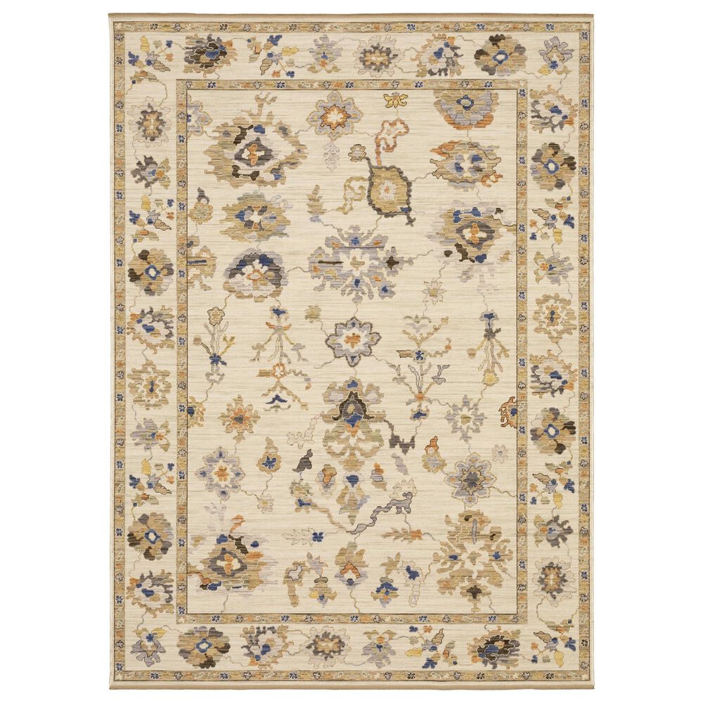 Oriental Weavers Acacia ACA13 Beige and Tan 9"10" x 12"10" Area Rug, , large