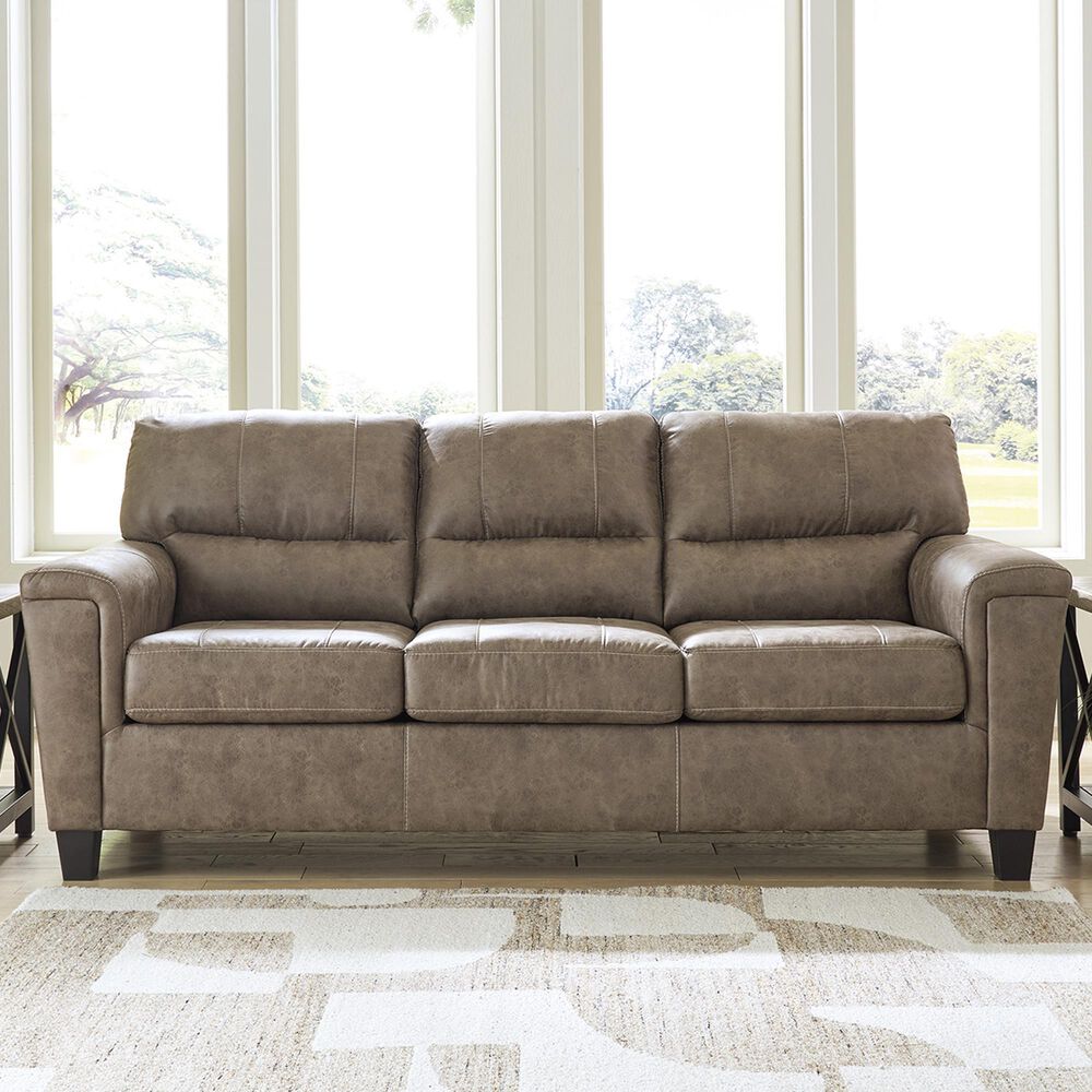 Ashley Navi Stationary Sofa in Fossil, , large