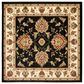 Safavieh Lyndhurst LNH555 6"7" Square Black and Ivory Area Rug, , large