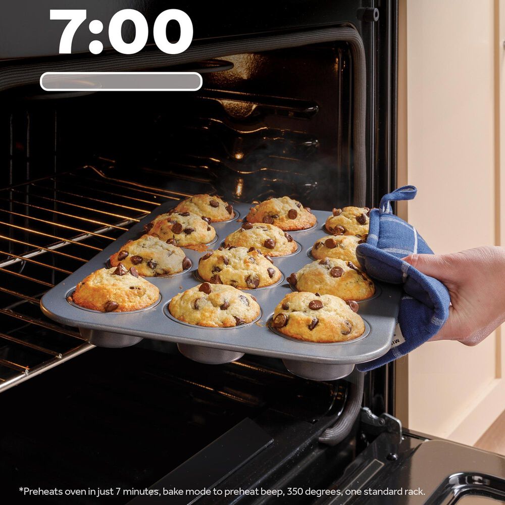 GE Appliances 30" Slide-In Electric Range with Crisp Mode in Black, , large