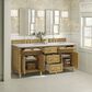James Martin Vanities Lorelai 72" Double Vanity in Light Natural Oak with 3 cm Arctic Fall Solid Surface Top, , large