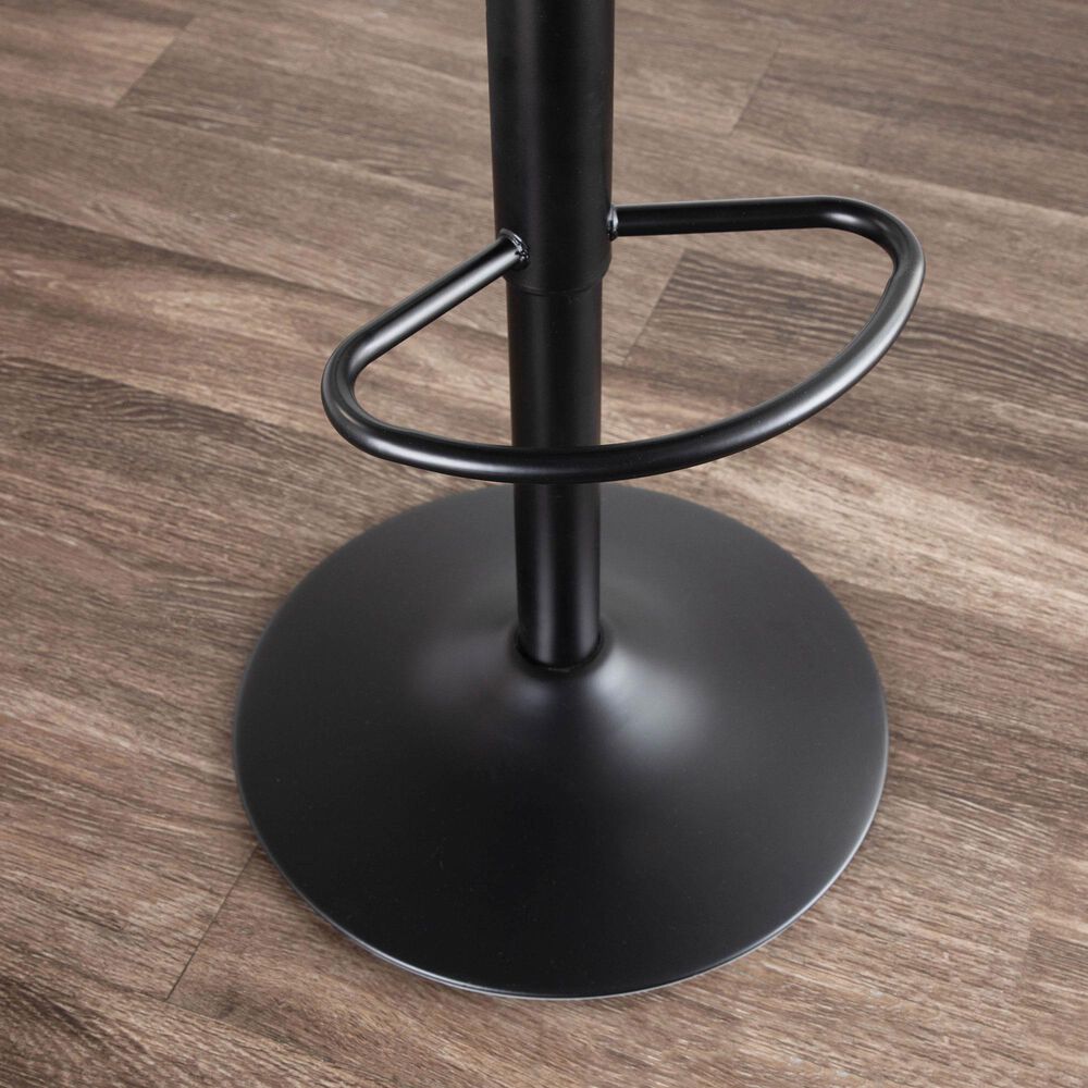 Lumisource Duke Adjustable Barstool in Grey and Black &#40;Set of 2&#41;, , large