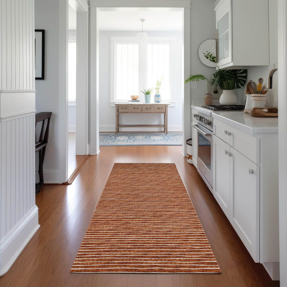Dalyn Rug Company Laidley 2&#39;3&quot; x 7&#39;6&quot; Paprika Indoor/Outdoor Runner, , large