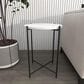Maple and Jade Round End Table in Black and White, , large