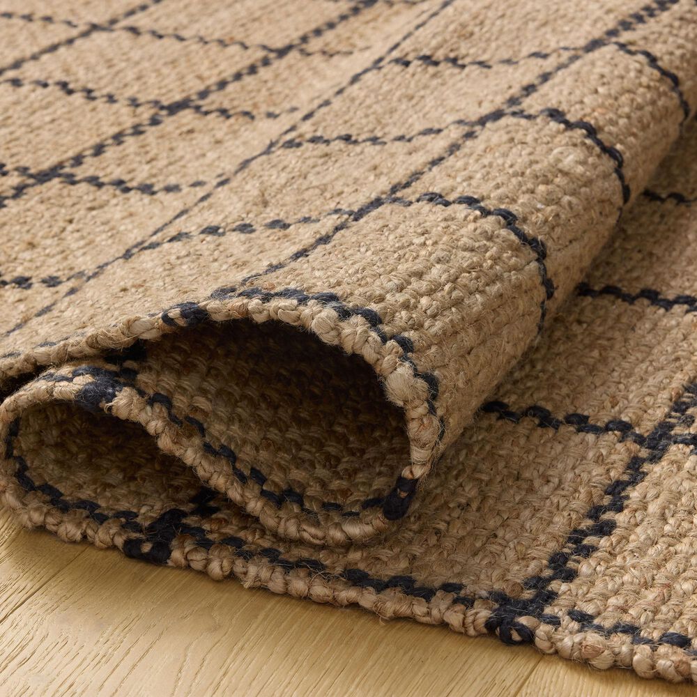 Loloi II Fletcher 3&#39;6&quot; x 5&#39;6&quot; Natural and Black Area Rug, , large