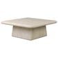 Four Hands Cava Outdoor Coffee Table in Textured Sand Concrete, , large