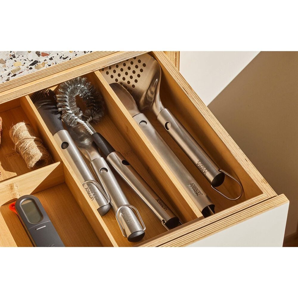 Joseph Joseph GrillOut 3-Piece BBQ Turner Tongs and Fork Set in Stainless Steel, , large