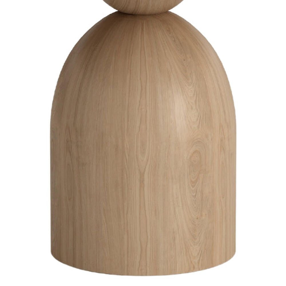 CASABIANCA HOME Andrea Wood and Ceramic Pedestal Dining Table, , large