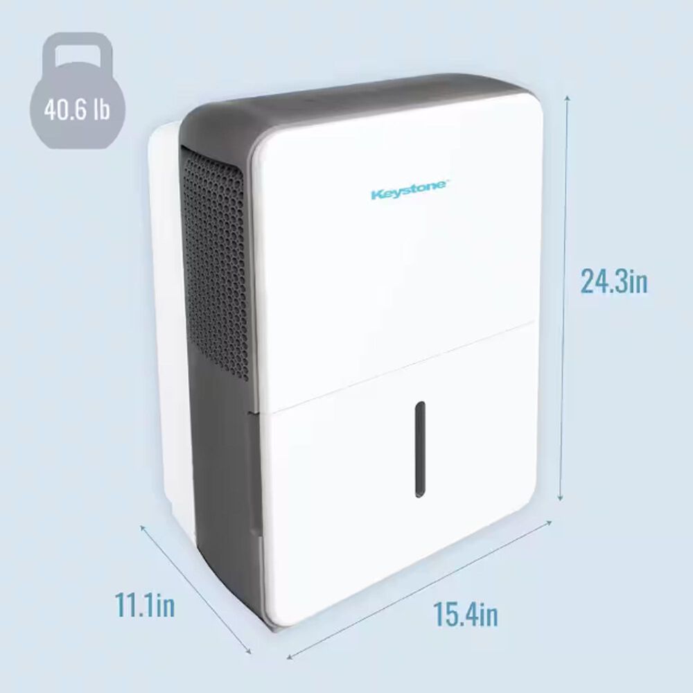 Keystone 35-Pint Dehumidifier in White, , large