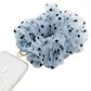 PopSockets Scrunchie Wristlet in Polka Dot Tulle Blue, , large