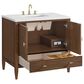 James Martin Vanities Myrrin 36" Vanity in Mid Century Walnut with 3 cm White Zeus Quartz Top, , large