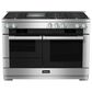 Miele 48" Freestanding Natural Gas Dual Fuel Range with Broil-Griddle Cover in Stainless Steel and Black, , large