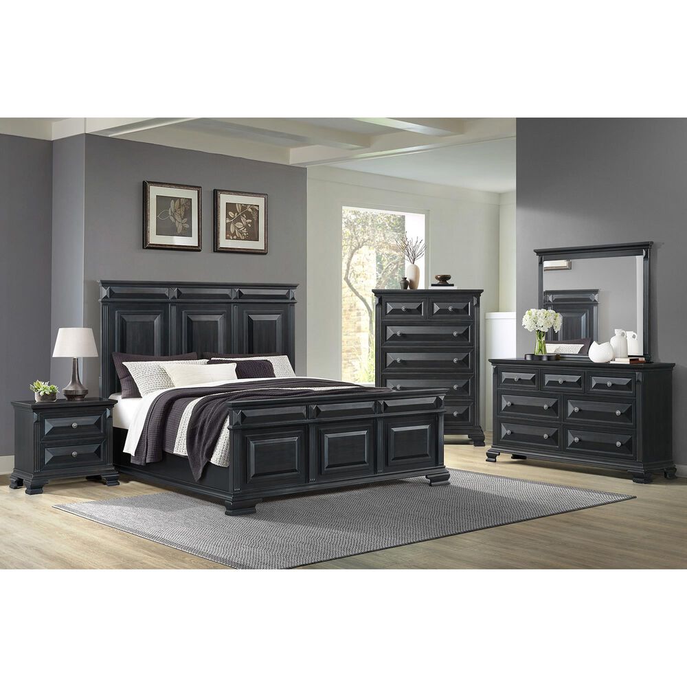 Mayberry Hill Bridgestone 6-Drawer Chest in Black, , large