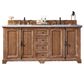 James Martin Vanities Providence 72" Double Bathroom Vanity in Driftwood with 3 cm Carrara White Marble Top and Rectangular Sinks, , large