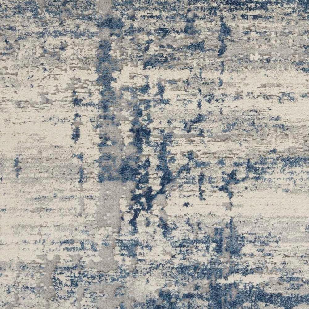Nourison Rustic Textures Ivory, Deep Blue and Grey 2&#39;2&quot; x 7&#39;6&quot; Runner, , large