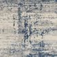 Nourison Rustic Textures Ivory, Deep Blue and Grey 2"2" x 7"6" Runner, , large
