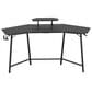 Rta Products Llc U-Shaped Gaming Desk with Shelf and Tablet Holder in Black, , large