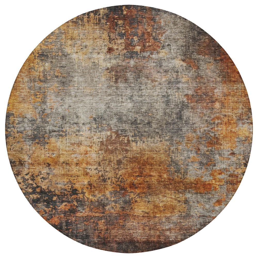 Dalyn Rug Company Nouveau NV18 8" Round Paprika Indoor/Outdoor Area Rug, , large