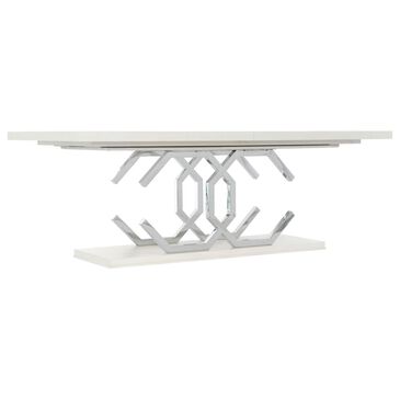 Bernhardt Silhouette Dining Table in Eggshell and Stainless Steel, , large